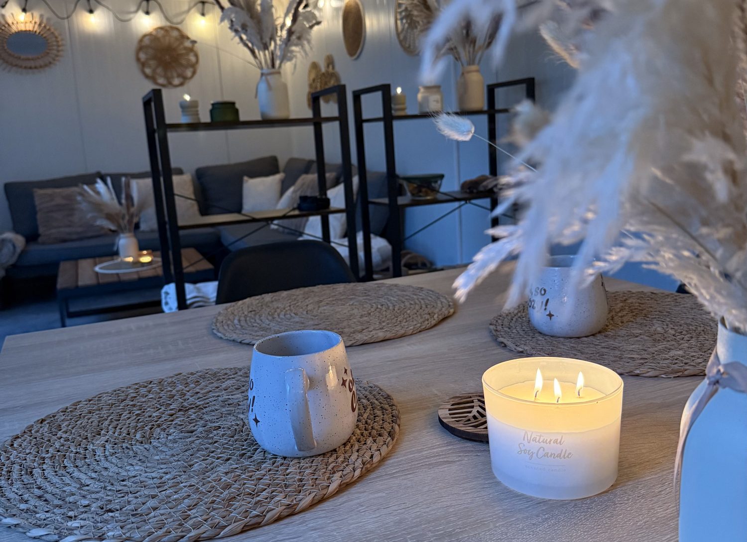 Strefa chillout na szkoleniu integracyjnym w Niedźwiedzia 25 – relaks przy świecach