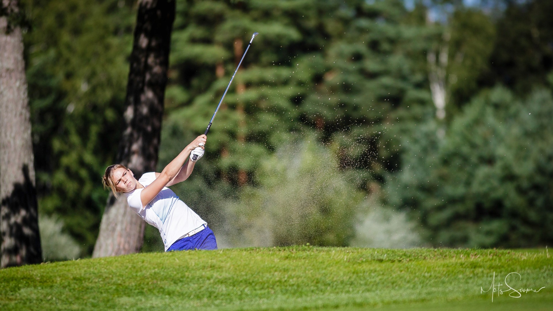 Mari Hüts, named Best Female Golfer in Estonia, on the course at Niitvälja. Photo by Mats Soomre, 2015.