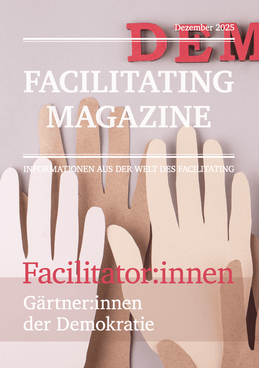 Titelseite des FacilitatingMagazins Ausgabe 4 | Dezember 2025