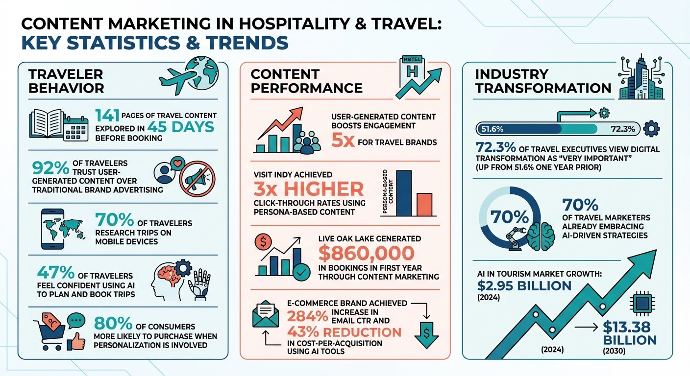 Content Marketing Statistics for Hospitality and Travel Industry 2024-2030