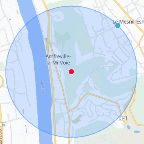 Carte Amfreville la mi voie