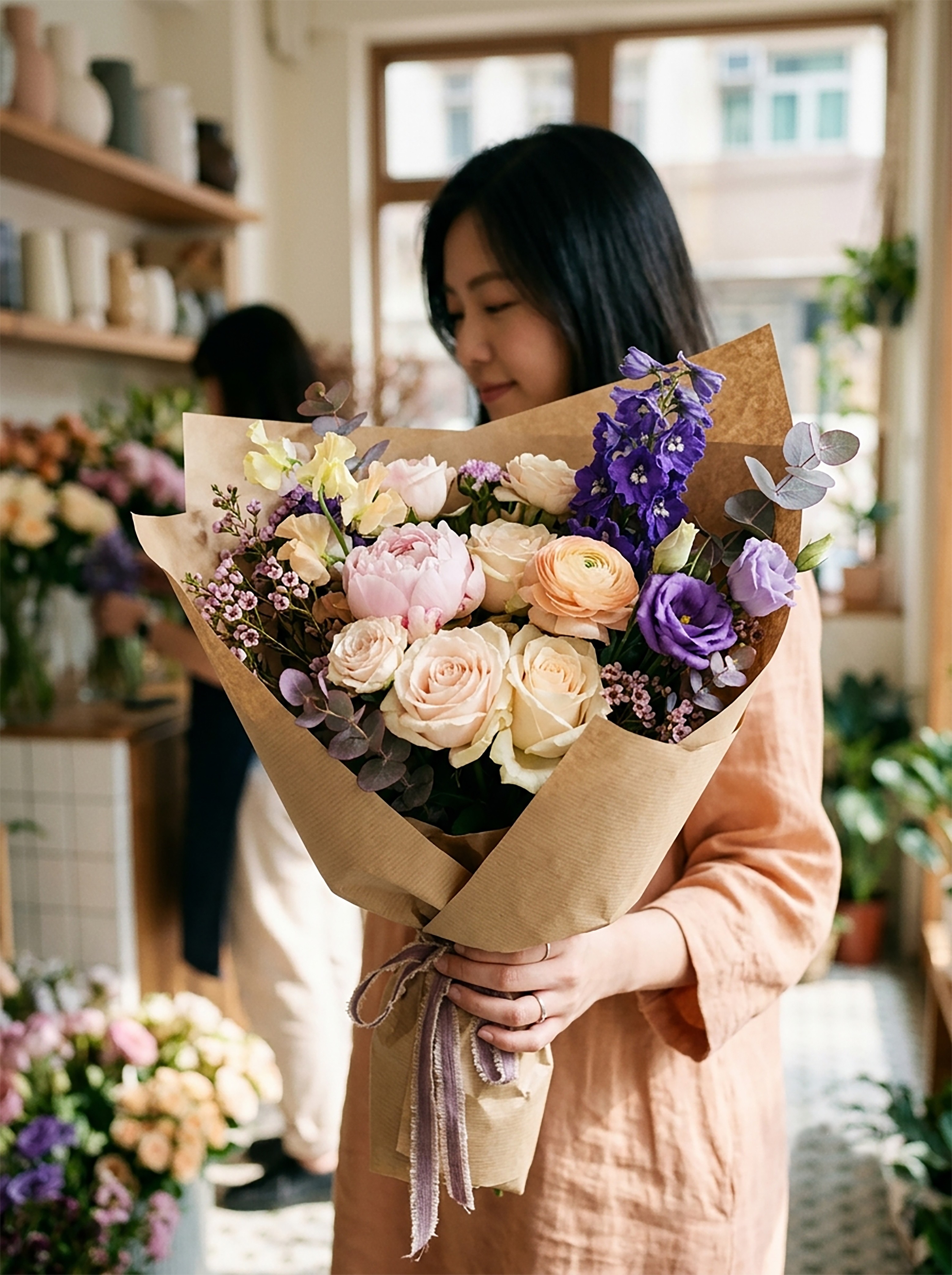 A fresh seasonal bouquet from an independent Hong Kong florist.