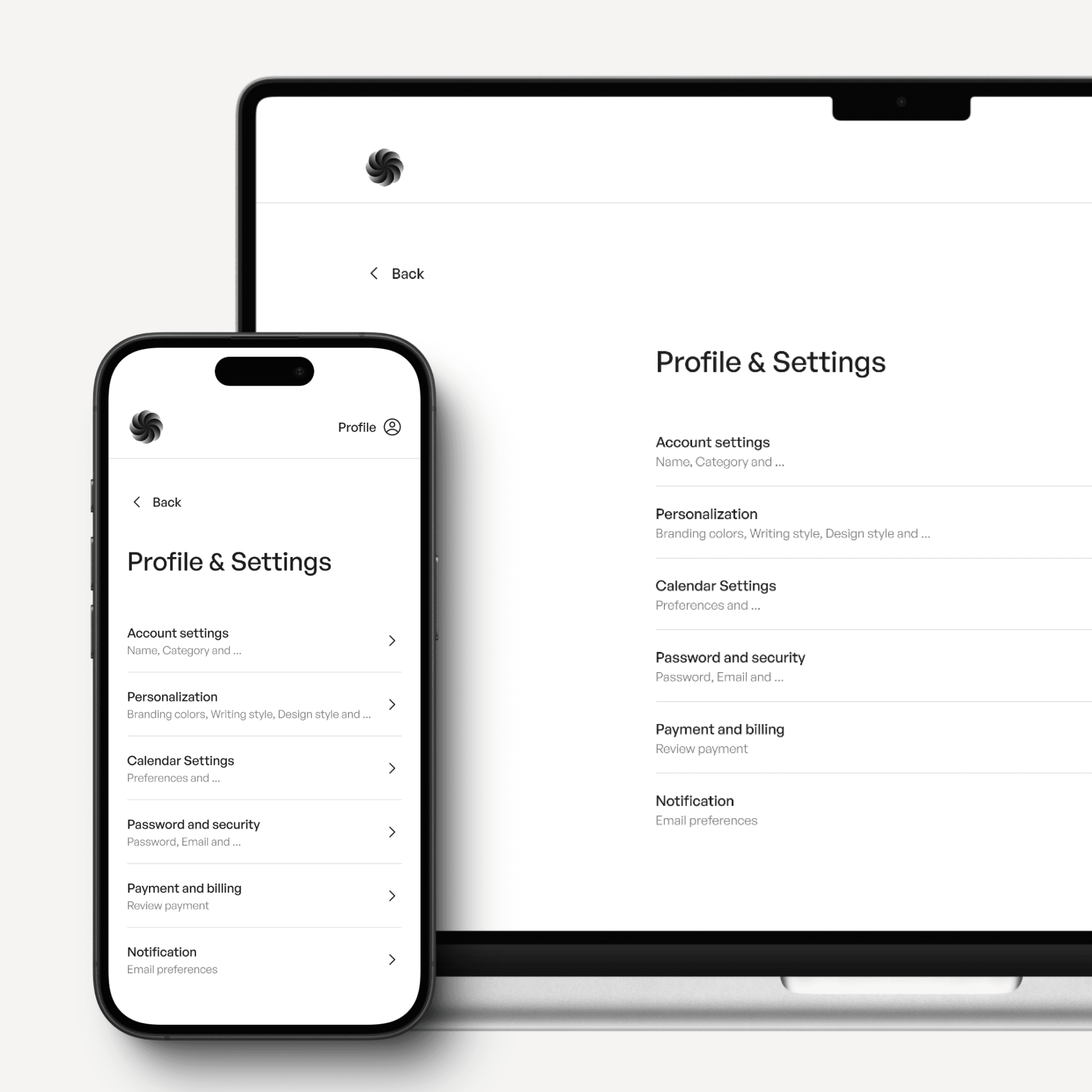 design system 3 by sigma responsive design example