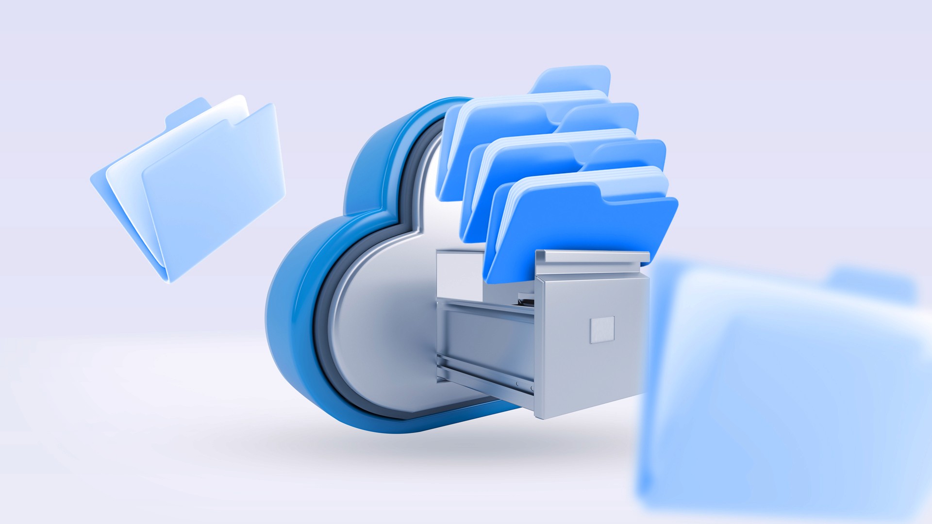 icona cloud con fascicoli