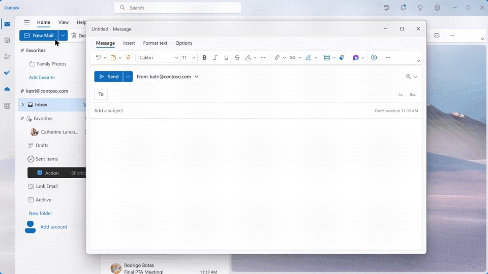 Microsoft Outlook compose email - Assistive AI-UX Interaction | #1 ...