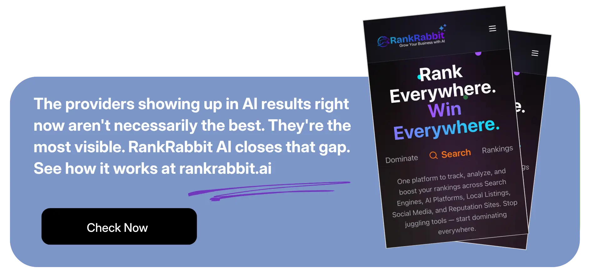 Call-to-action for Rank Rabbit AI