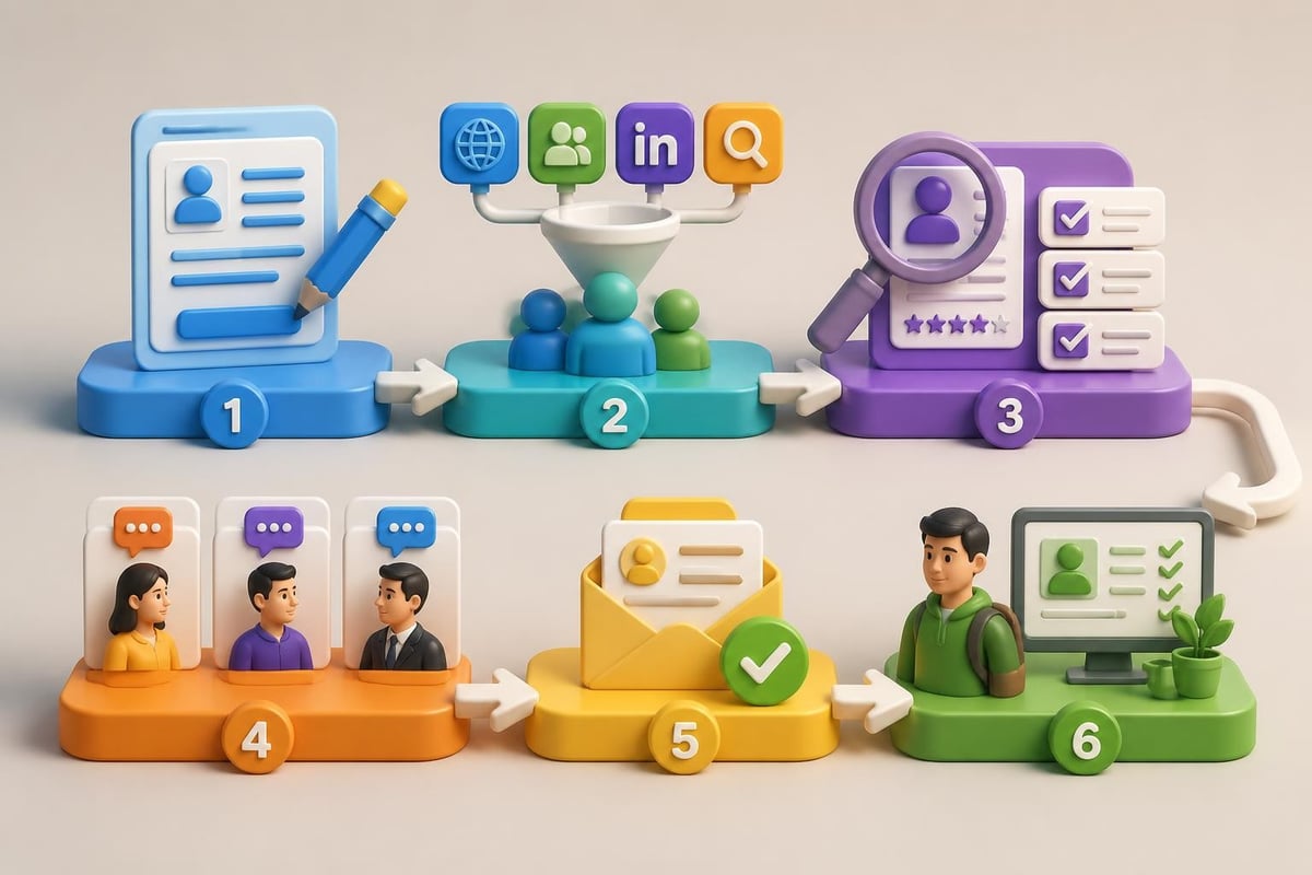In house hiring workflow components