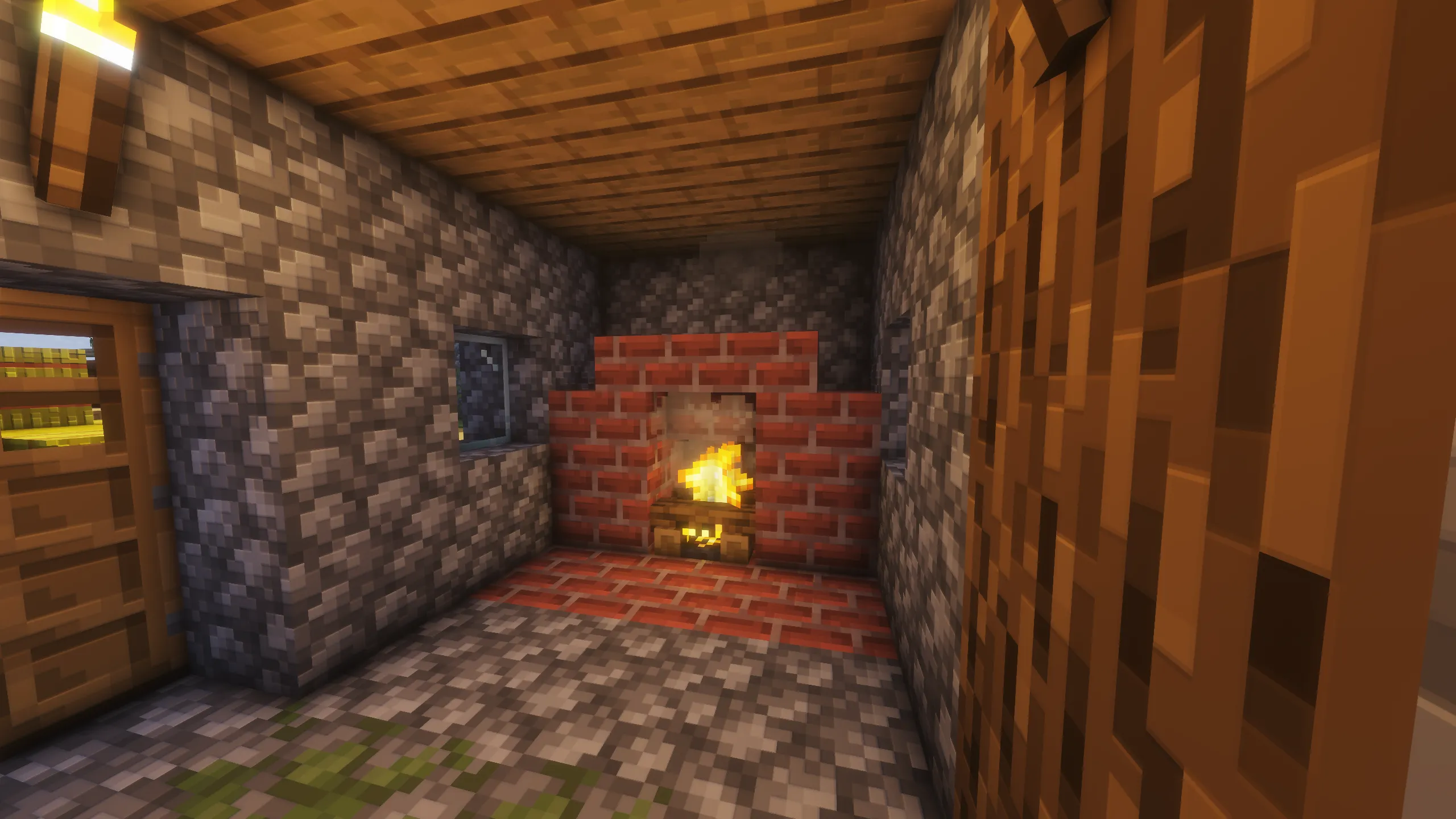 step 3 simple brick chimney