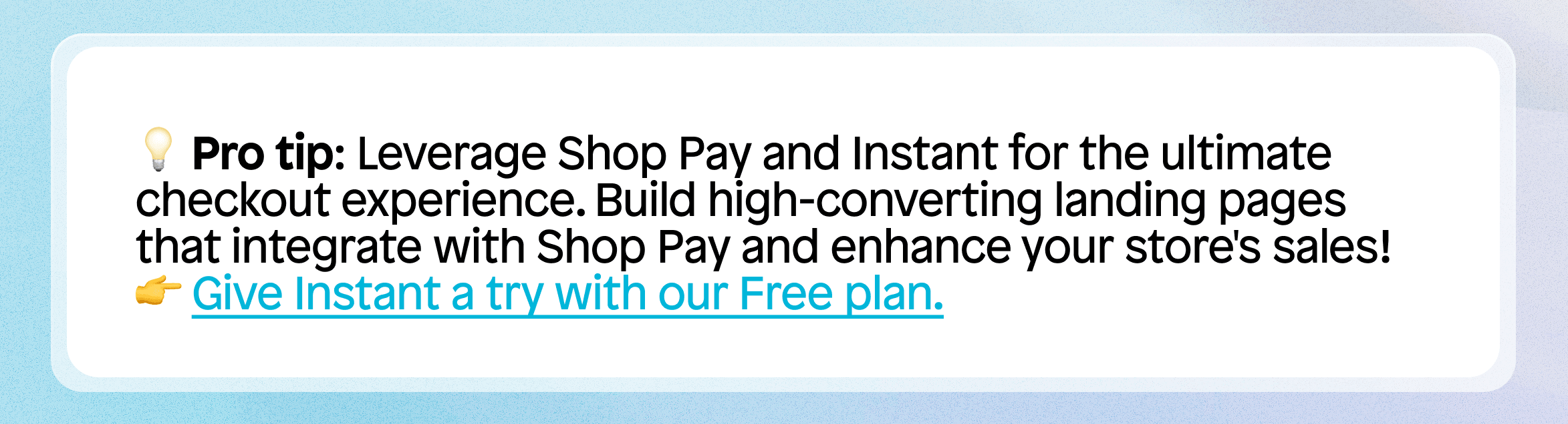 How to use Shop pay with a page builder