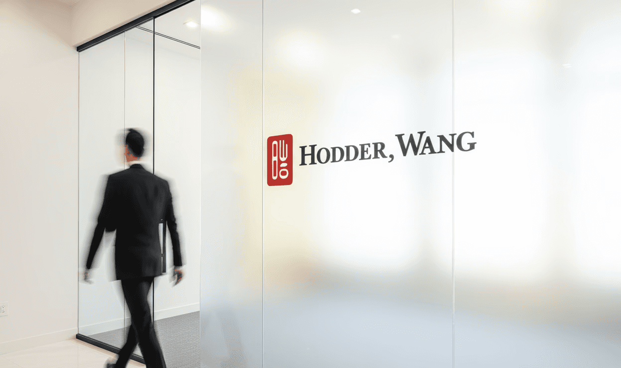 Male lawyer looking forward