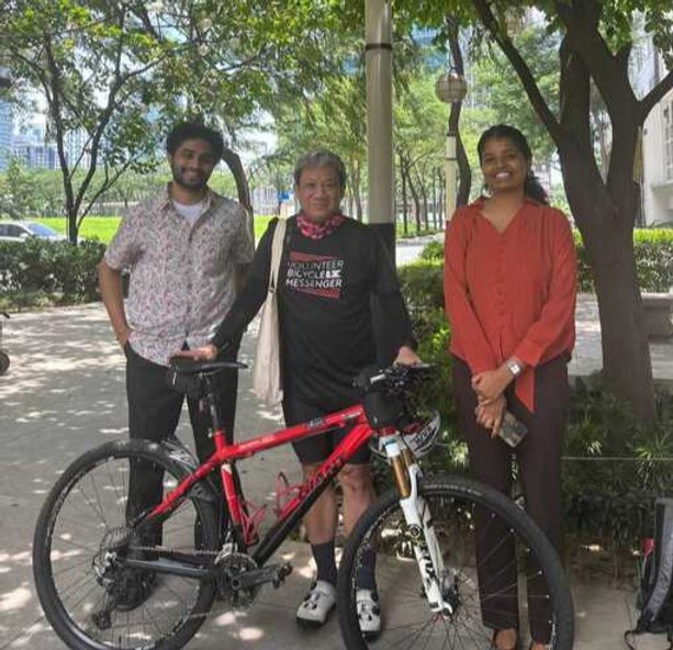 Aapti meeting with Myles Delfin, Founder of Bike Scouts, in Metro Manila