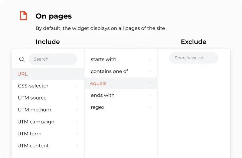 On_pages_UTM_targeting