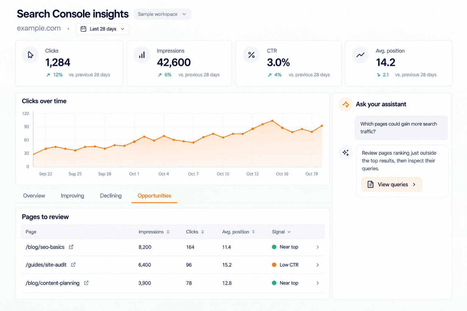 Sample More Search Console insight through MCP UI