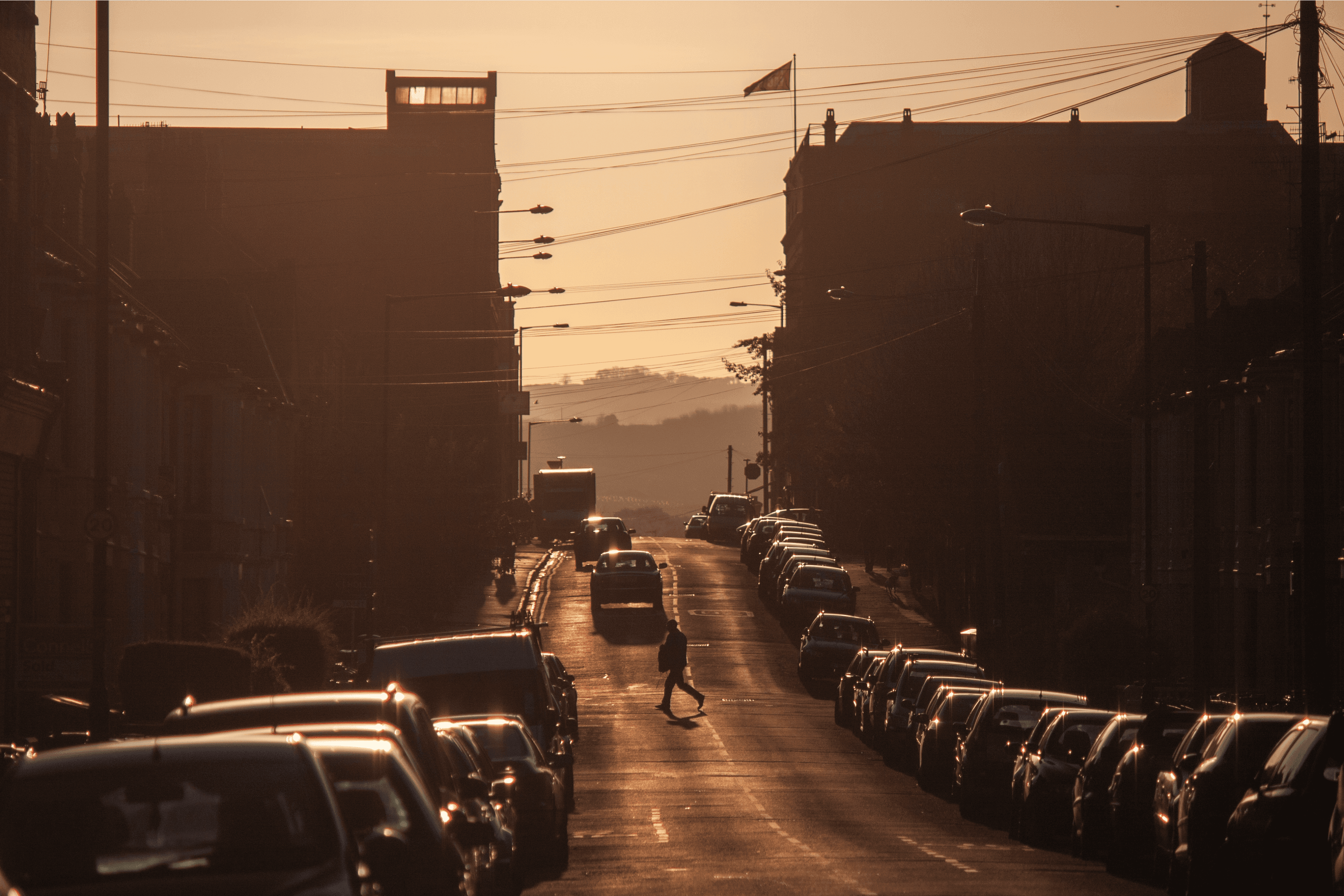 Sunset over the Tobacco Factory in Southville Bristol 