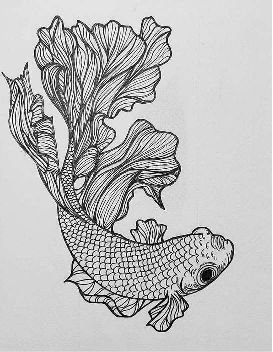 Cyclist riding on the road