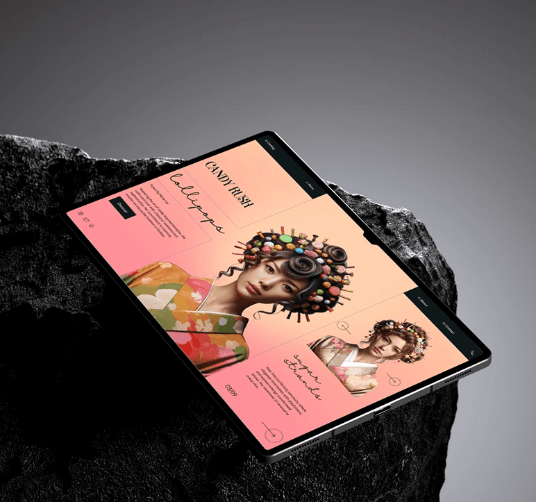 hero section of website korean beauty