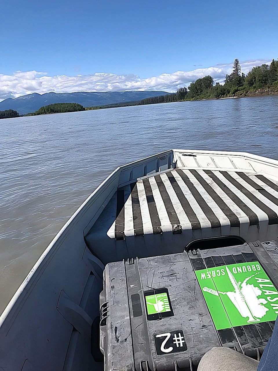 Boat access for Alaska ground screw installation
