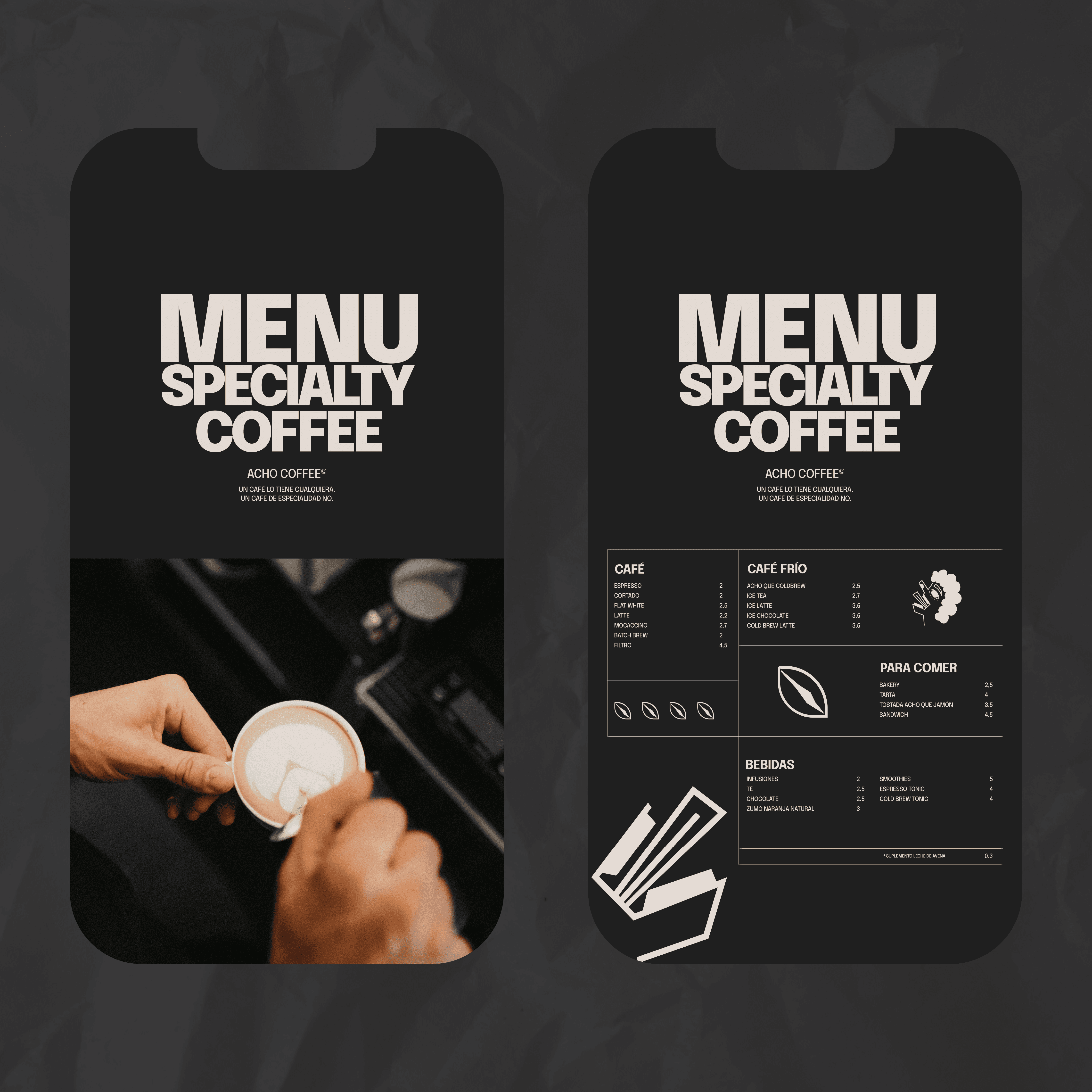 Acho coffee x Angar Studio