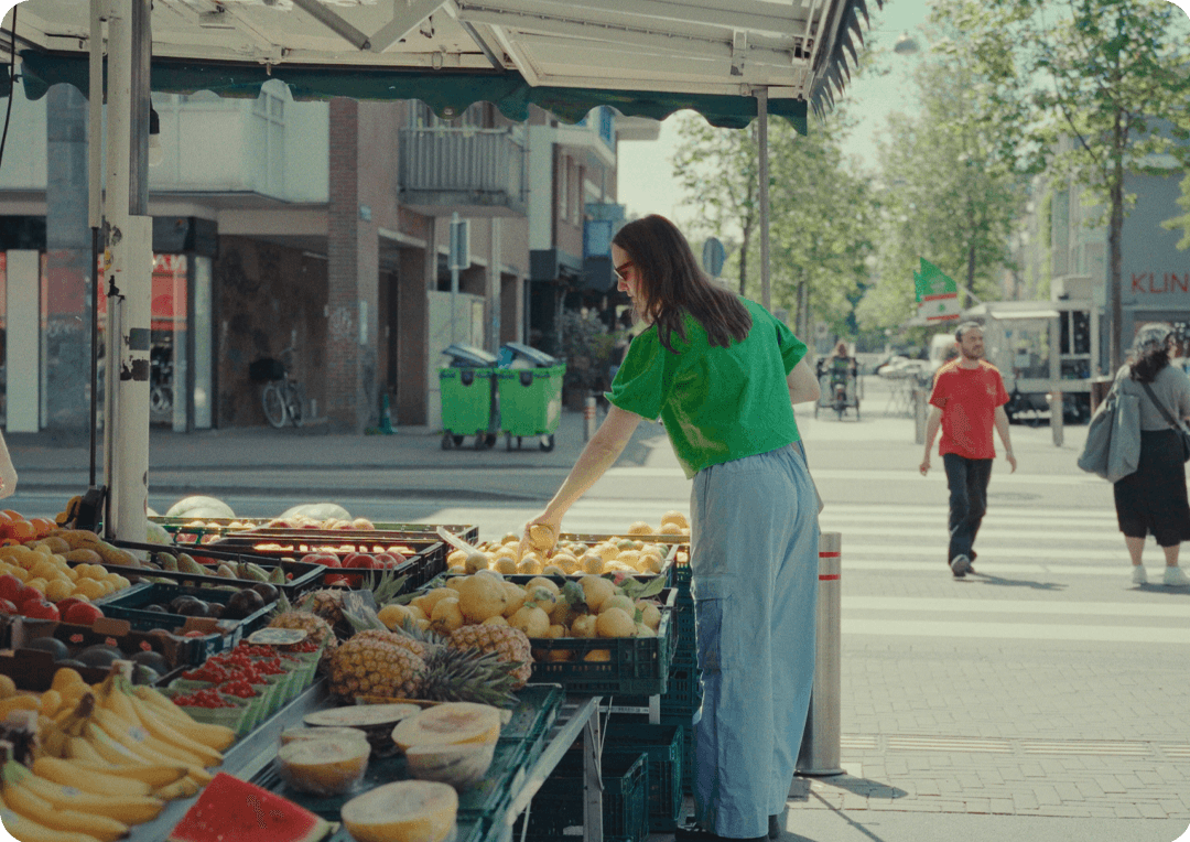 Still image from promo video of Dutch illustrator Bodil Jane for Roger & Gallet