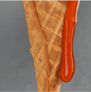 Realistic drawing of an ice cream cone. Realistic drawing of food. Realistic ice cream. Digital drawing or painting of a realistic food. Bright realistic sweets. Digital drawing. Digital art.