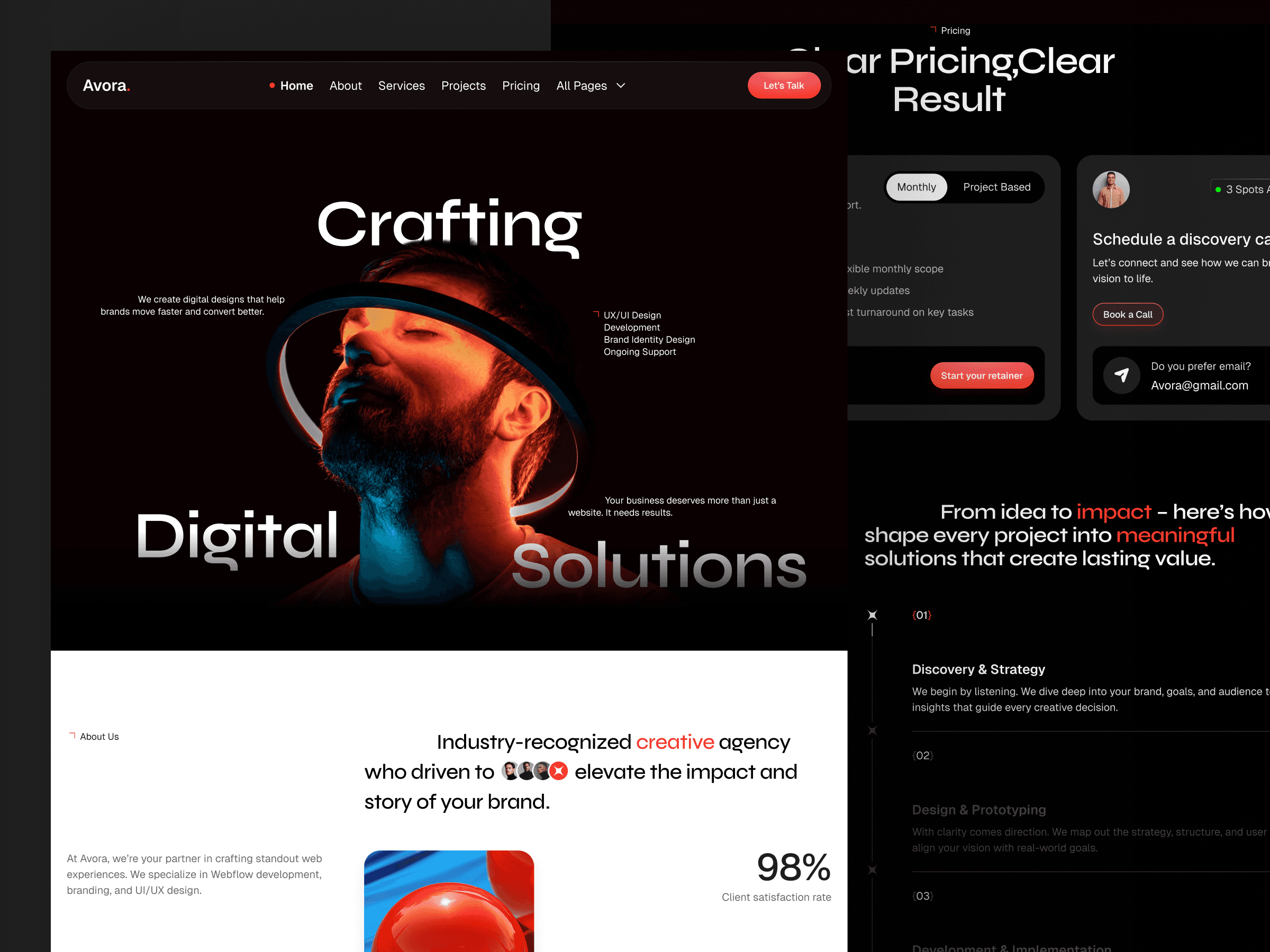 framer agency template