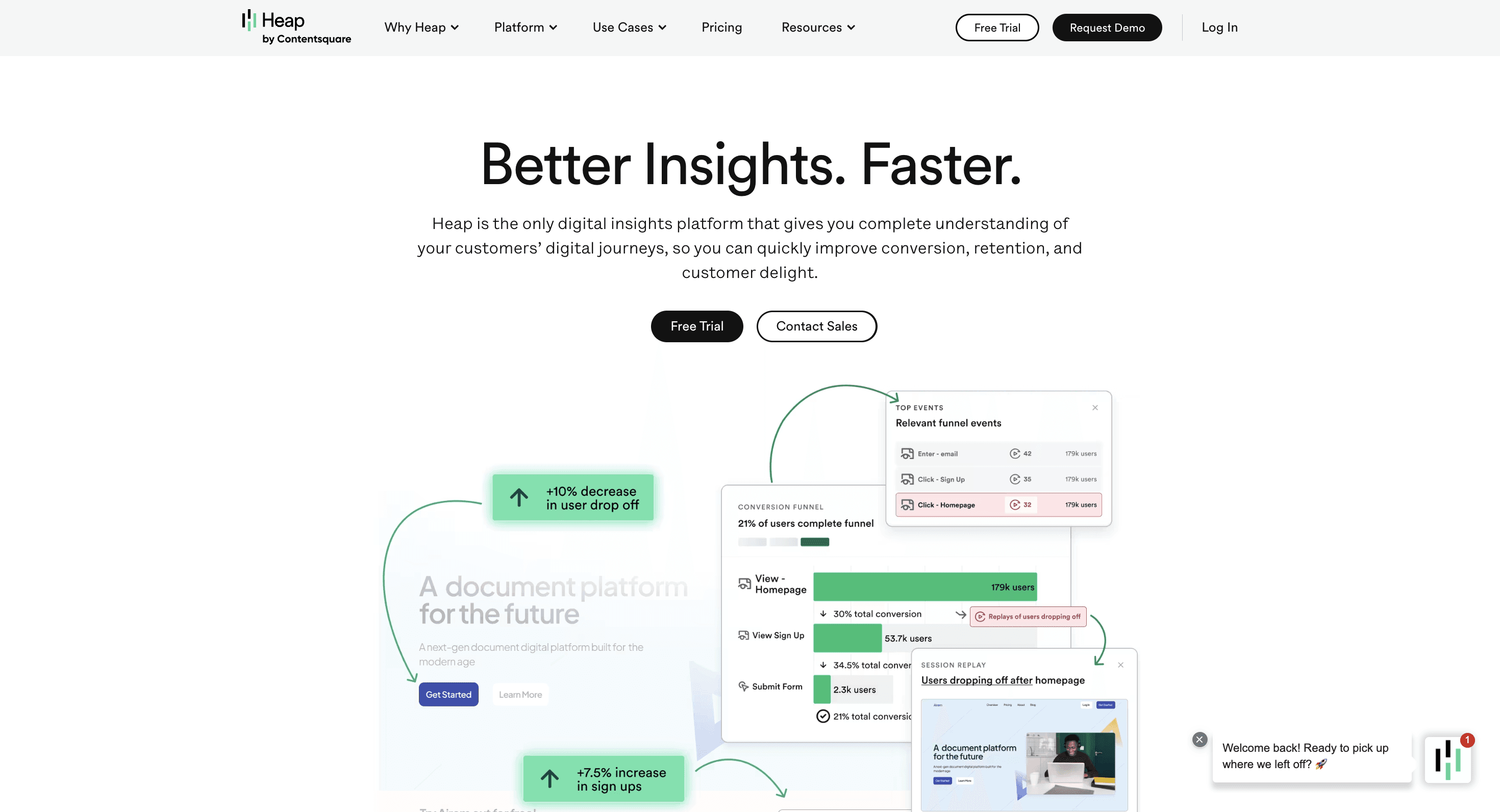 Heap product analytics