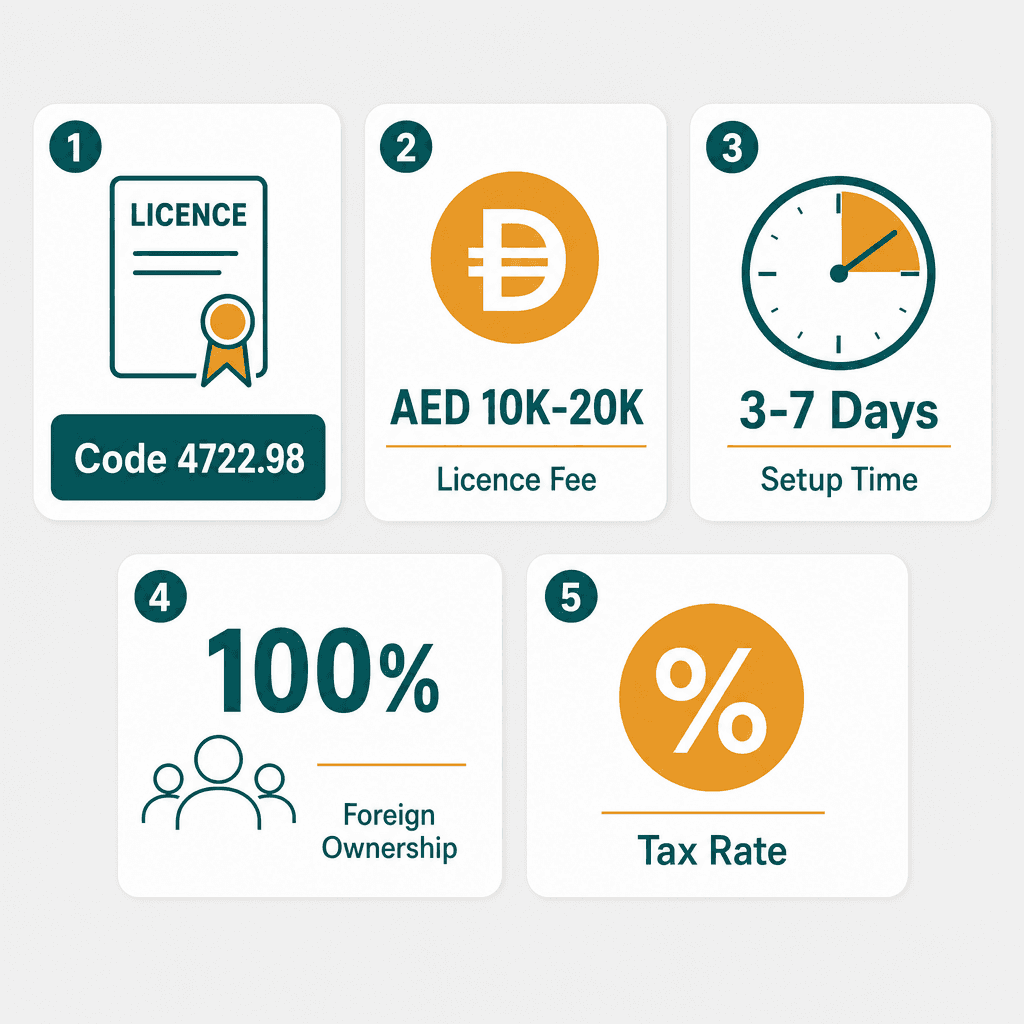Infographic: Juice Trading License in Dubai