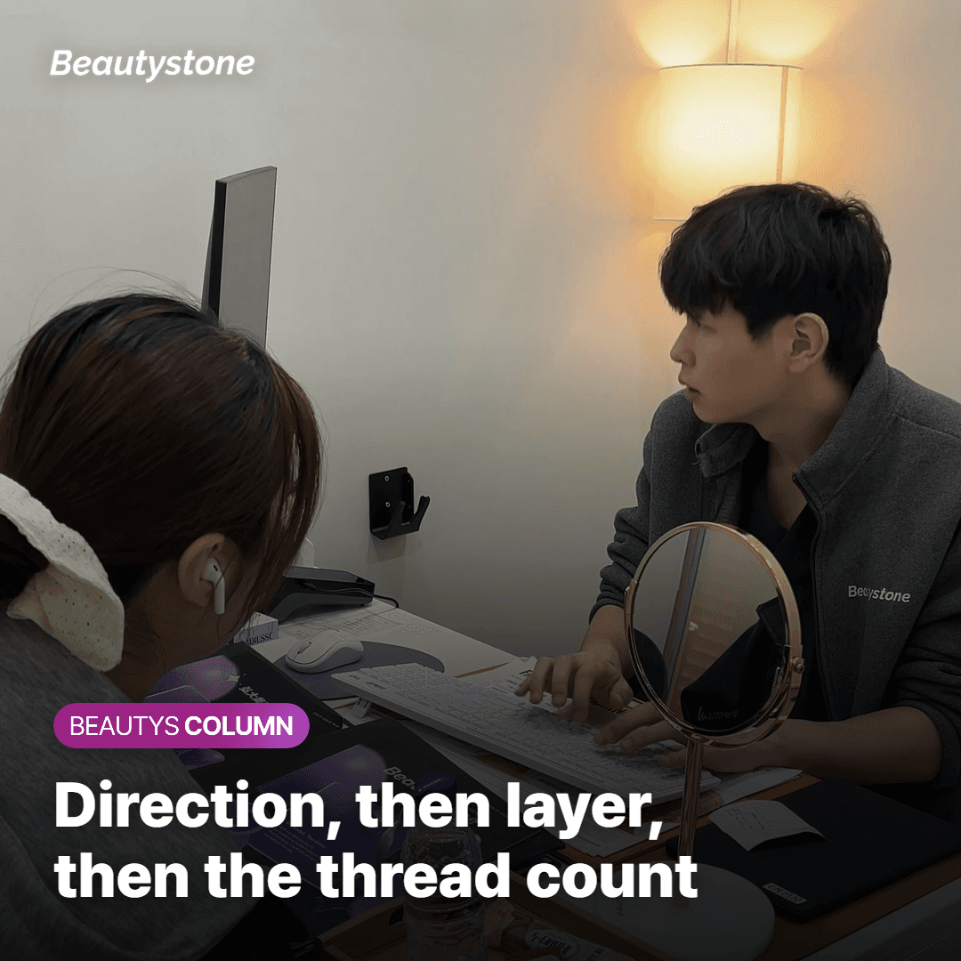 The order to check direction, layer and thread count