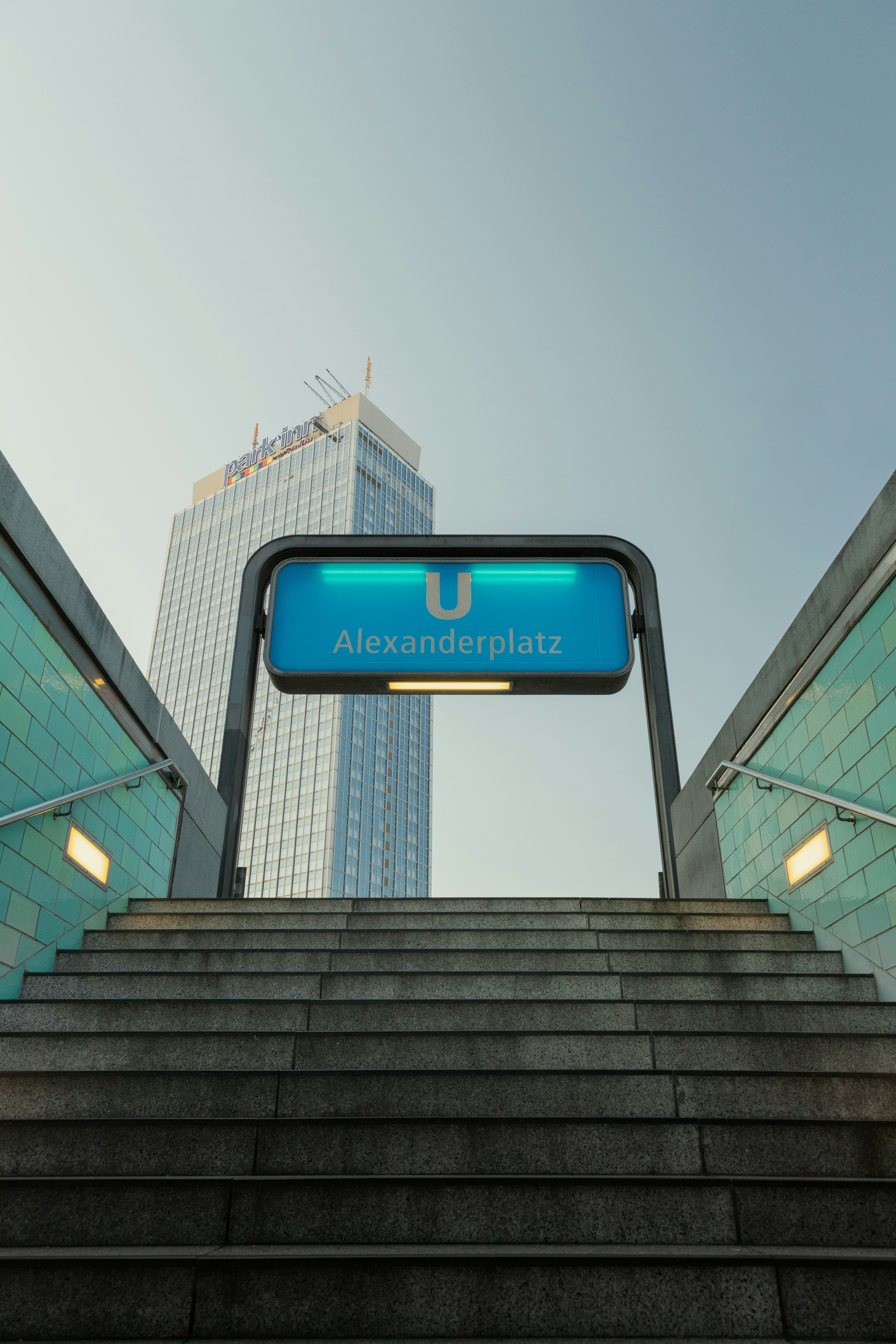 Entrance to alexanderplatz u-bahn station.