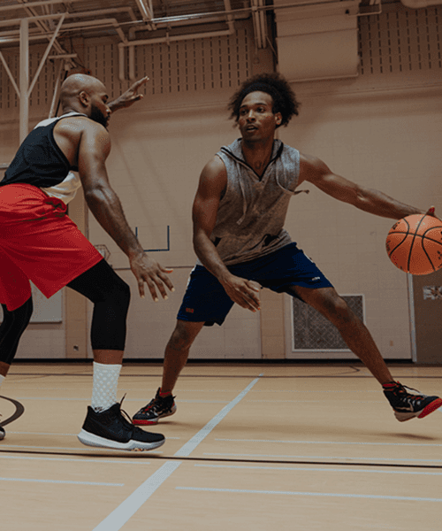 White and maroon sneaker 