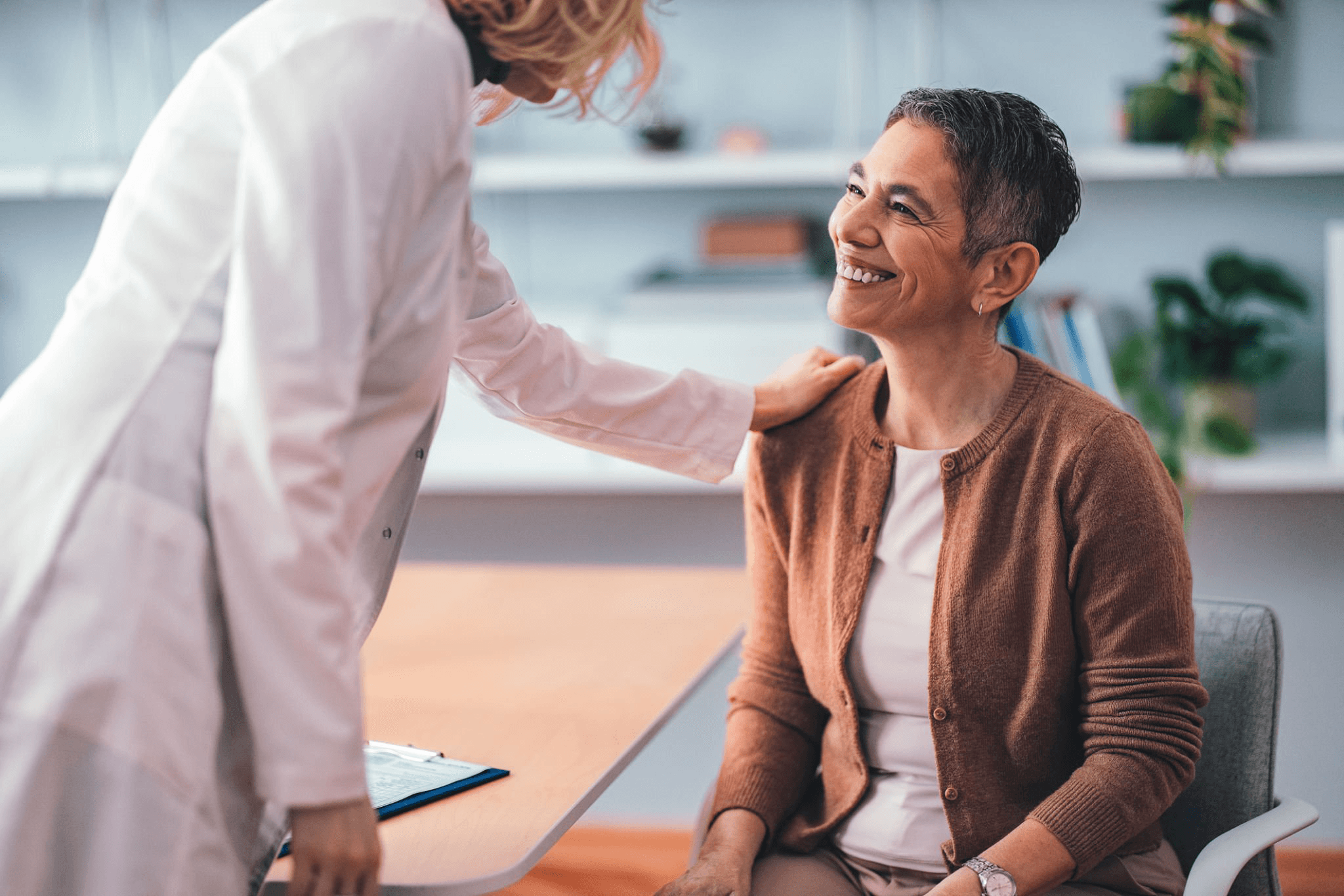 Person receiving virtual healthcare via smartphone — Mindstride accessible care