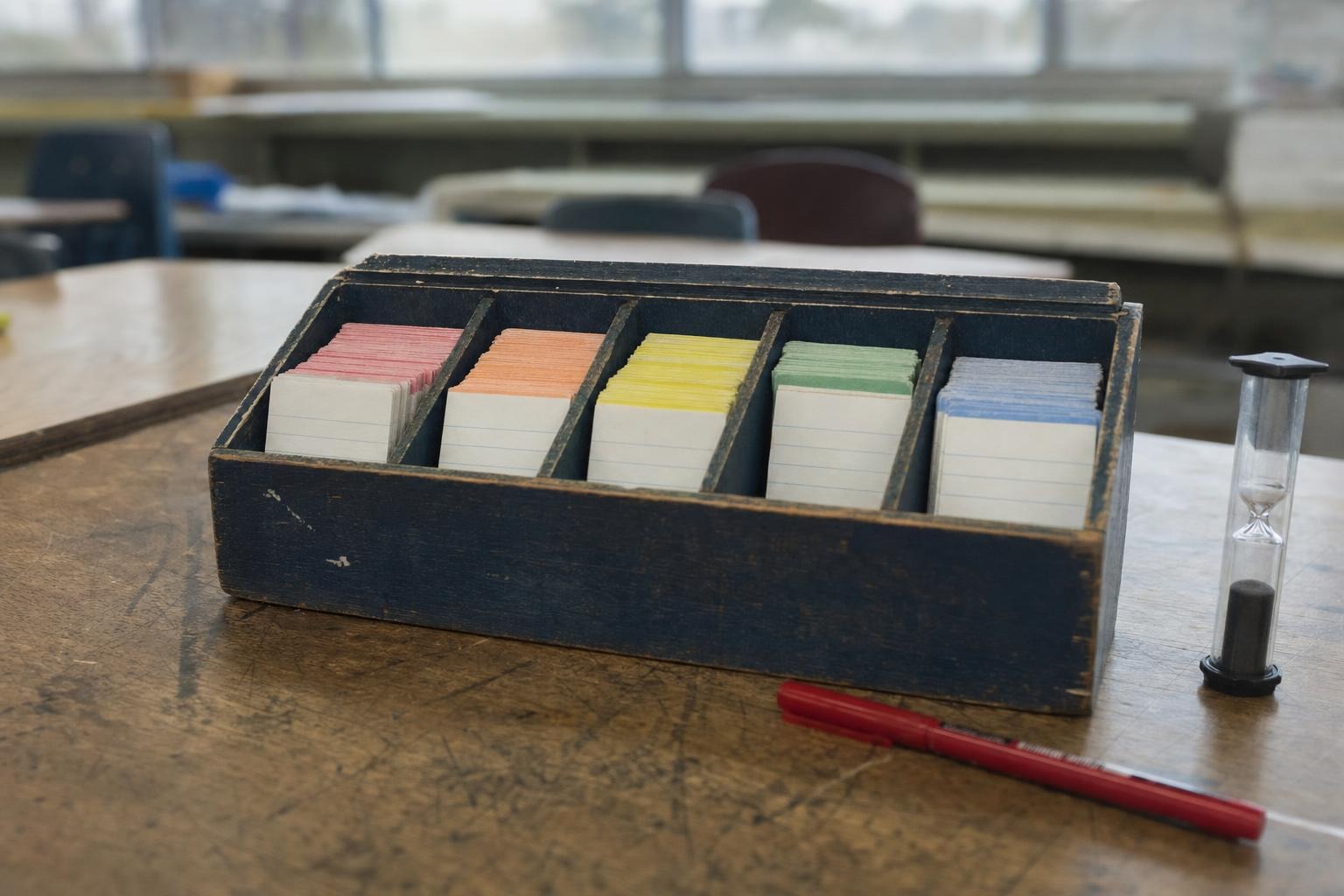 flashcard boxes