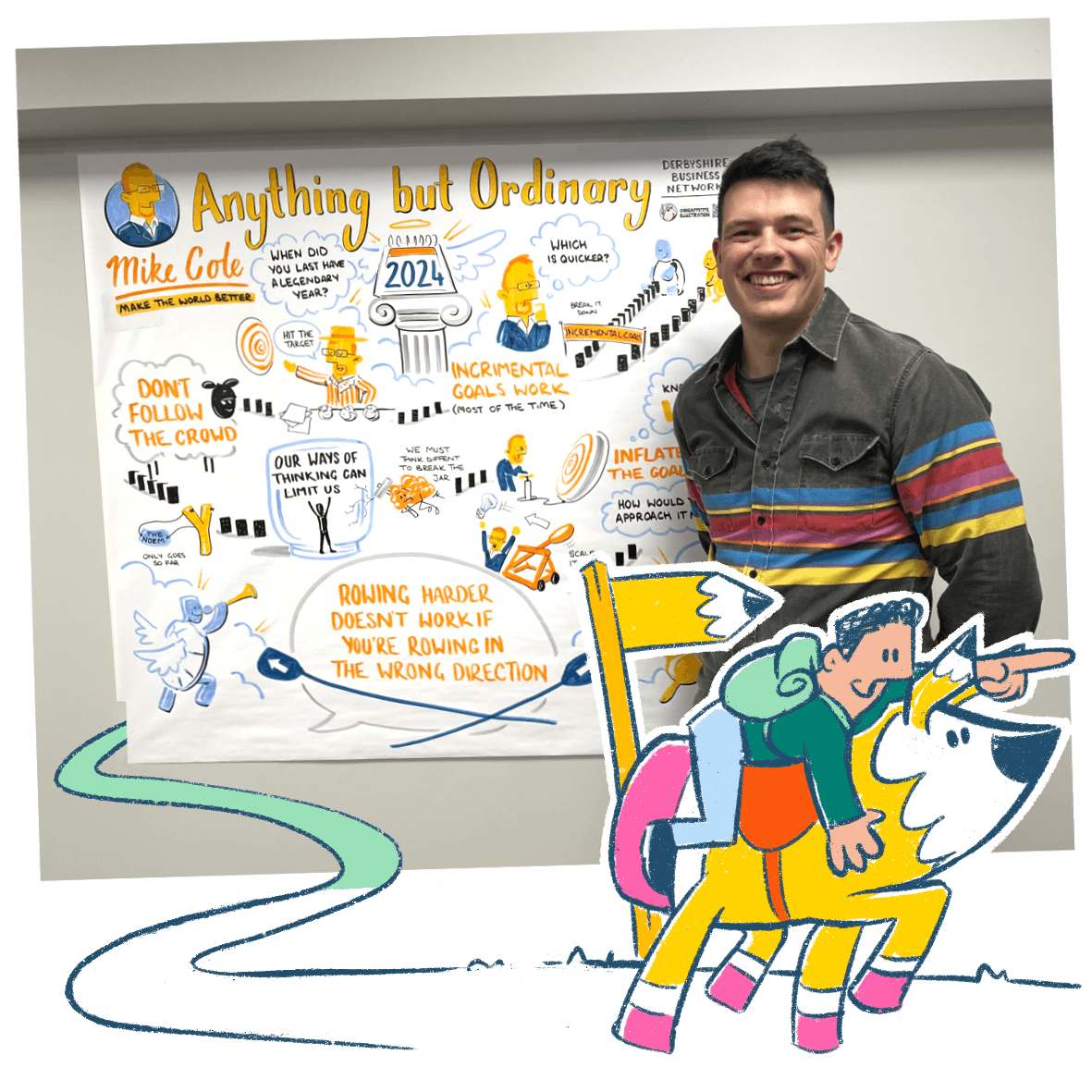 A runner preparing for the start