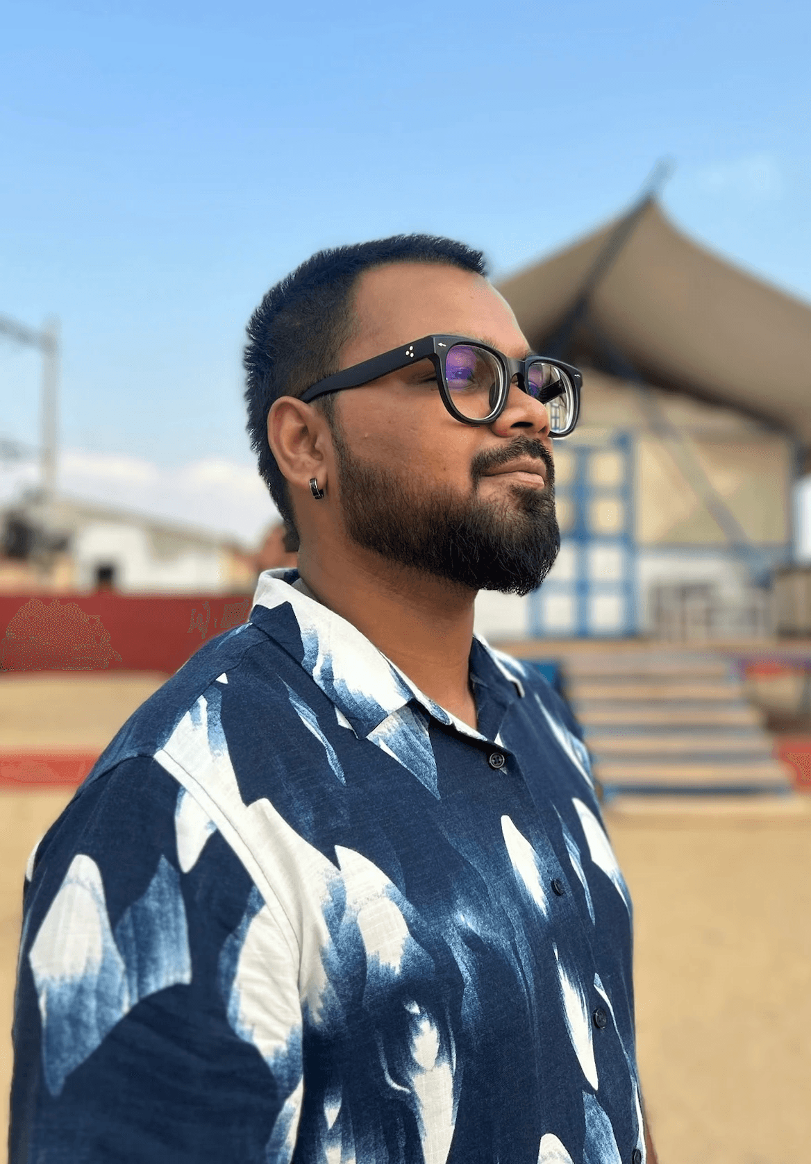 Portrait of portfolio creator – front view