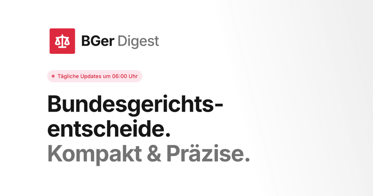 BGer Digest