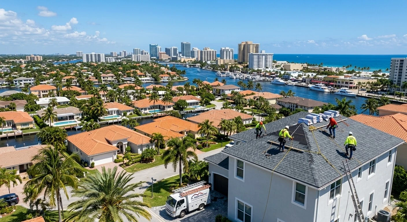 Fort Lauderdale with the iconic Las Olas Boulevard area or New River waterway visible in the background