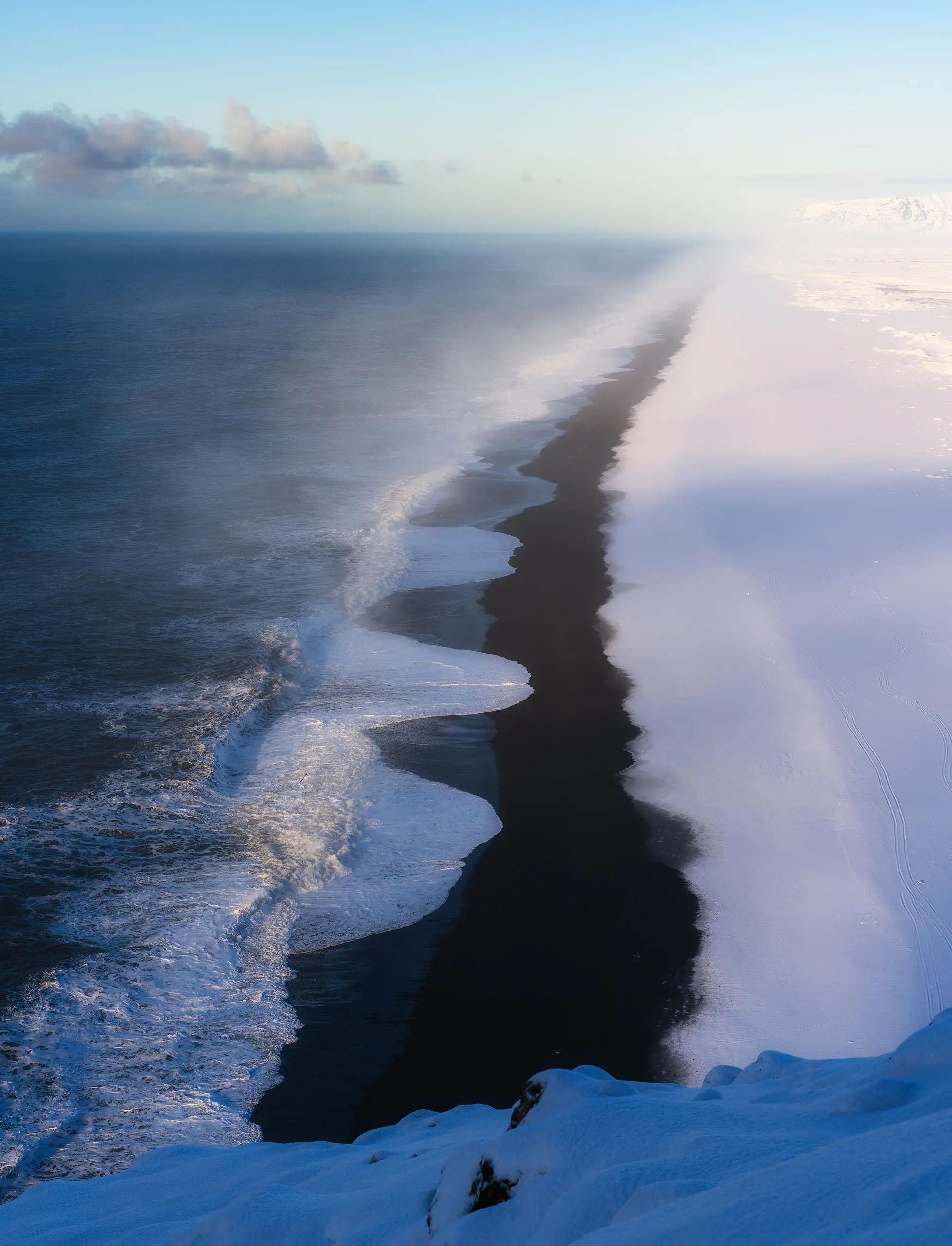 Playa negra en Islandia