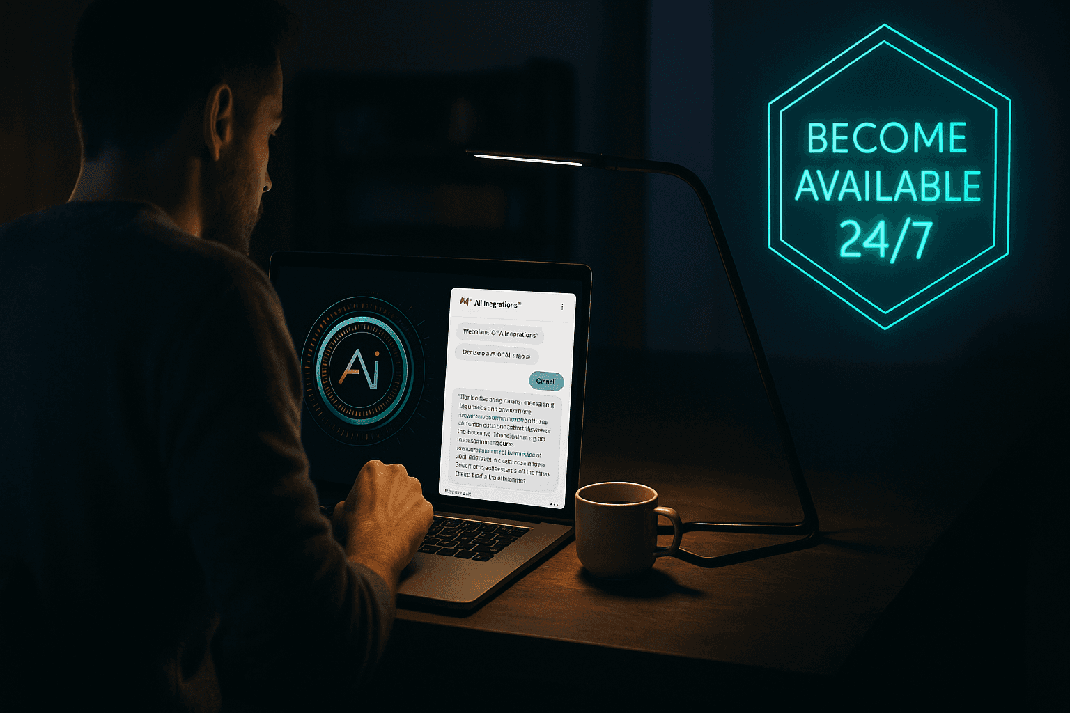 Multilingual AI chatbot responding to customer around the world