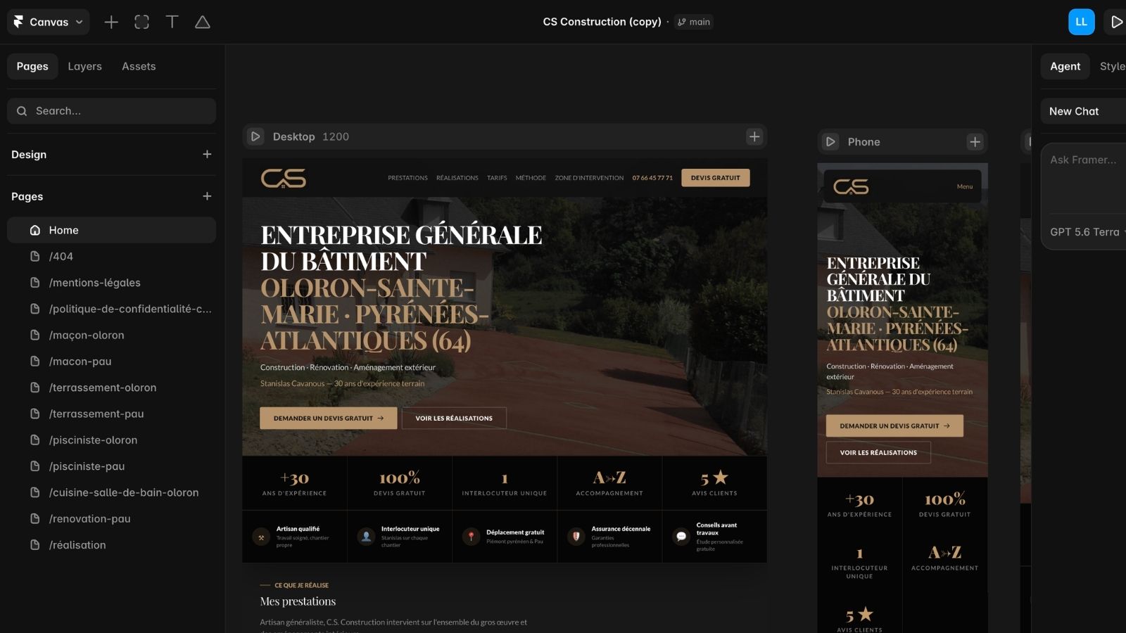Création d’un site internet professionnel