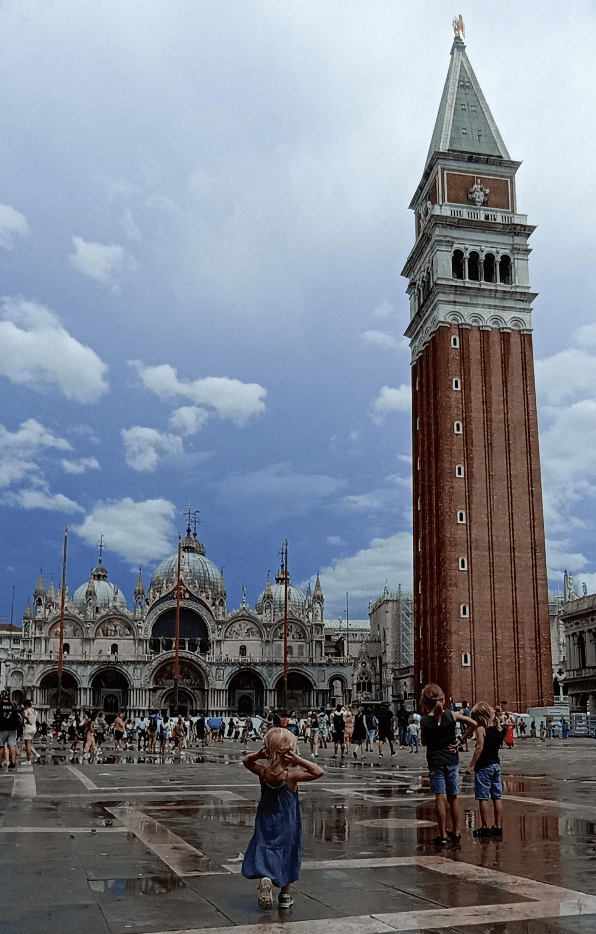 Holiday pic from Venezia of Jean-Marc’s lovable “monsters” (kids).
