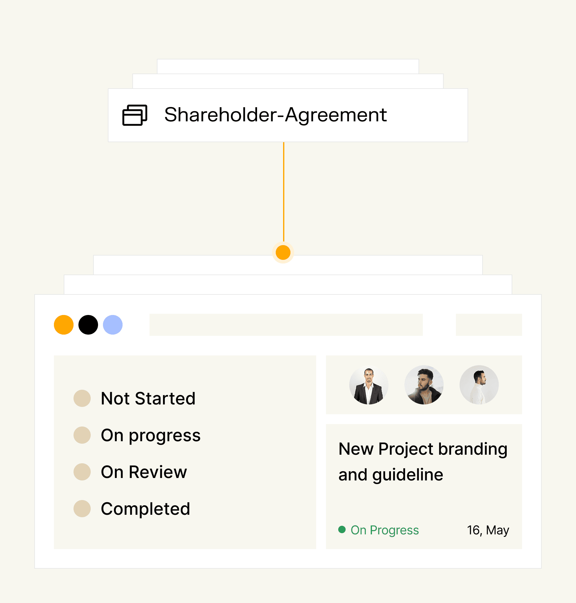 Project workflow dashboard with automation insights and team collaboration tools