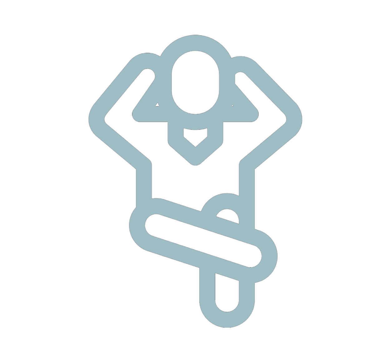 person holding pencil near laptop computer