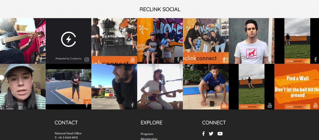 instagram wall example