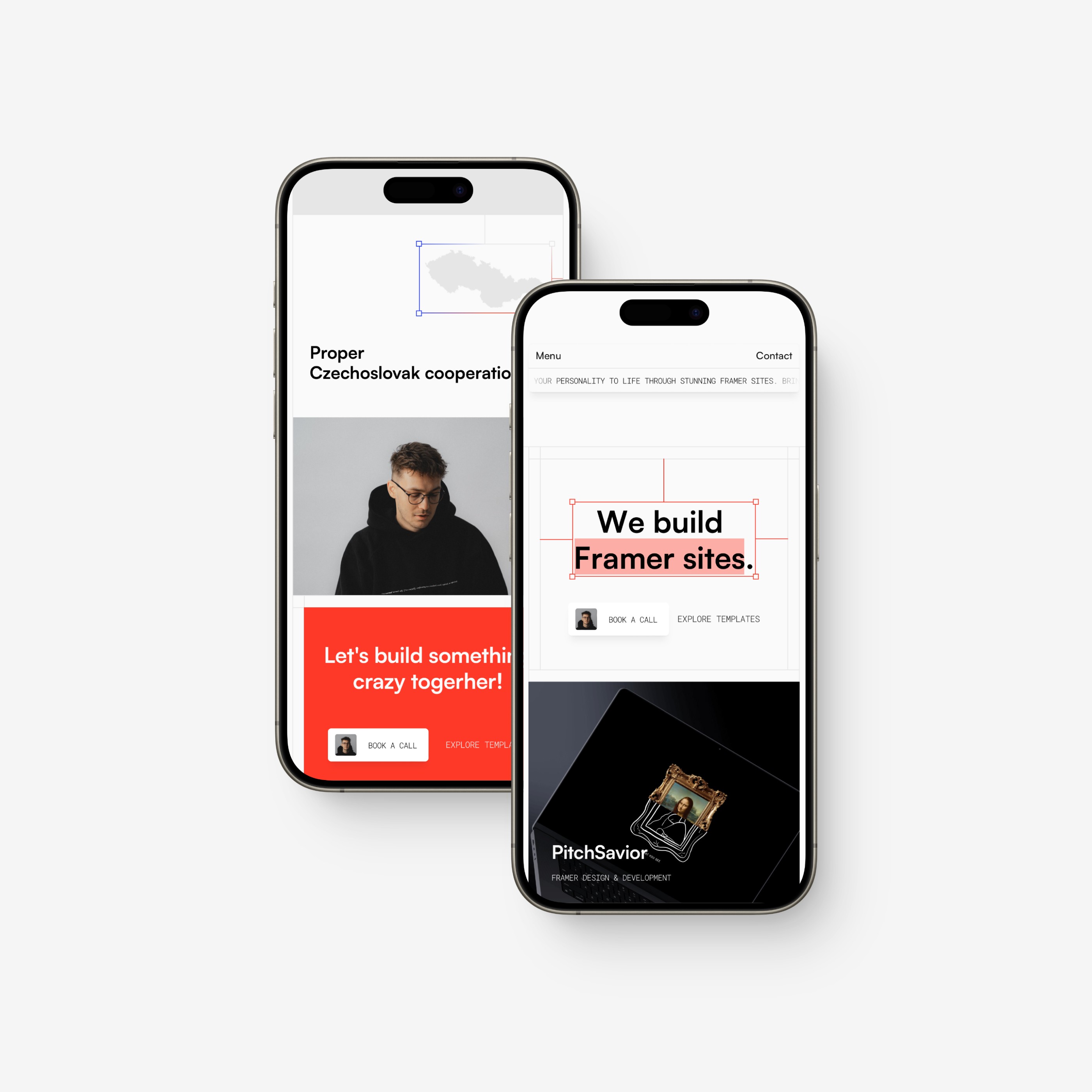 Design Freaks iphone mockups