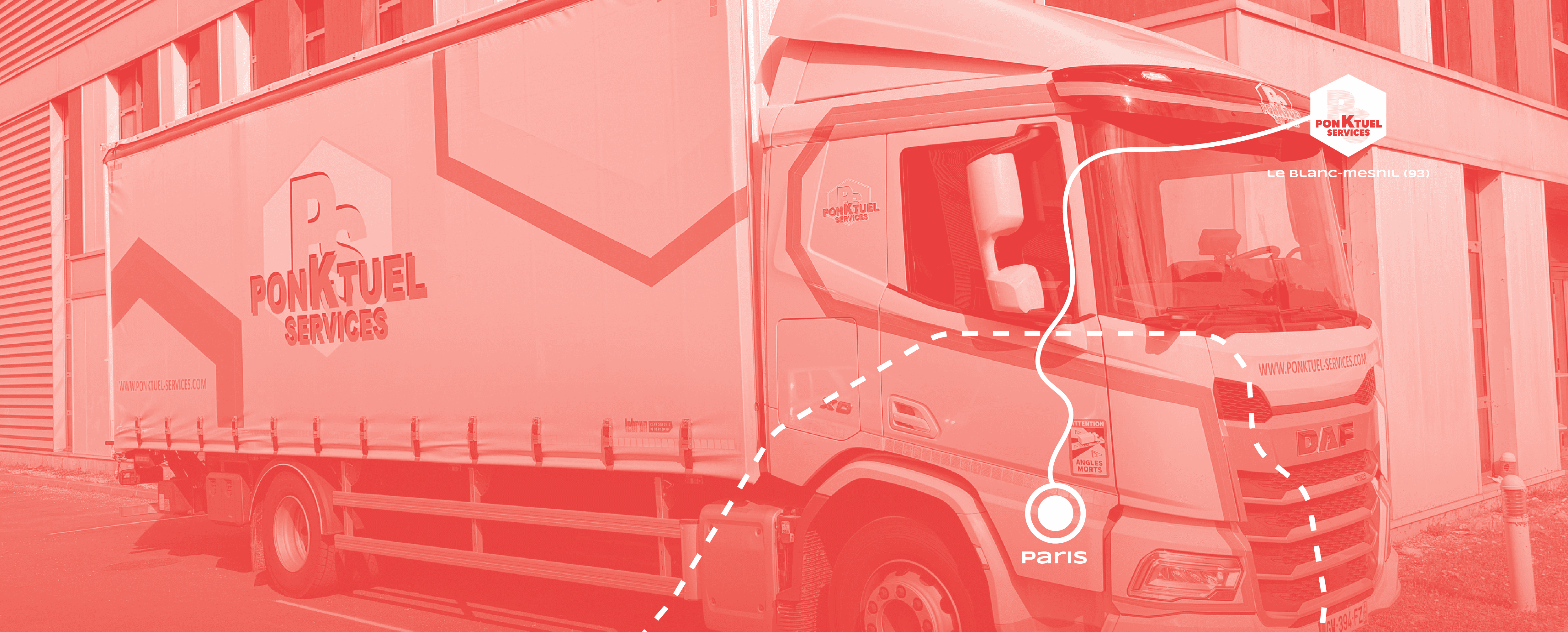 camion devant les locaux
