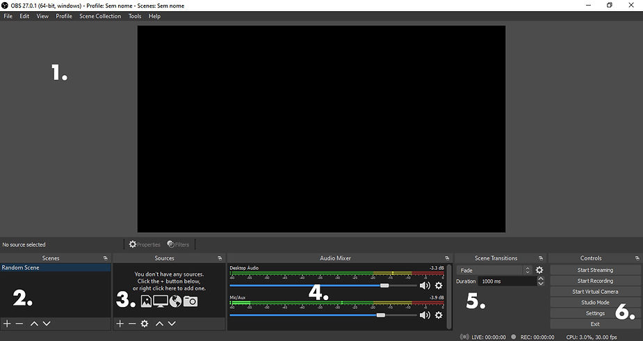 OBS Studio interface