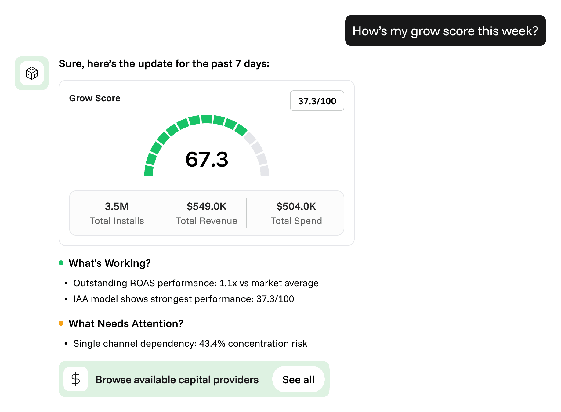 Software user interface