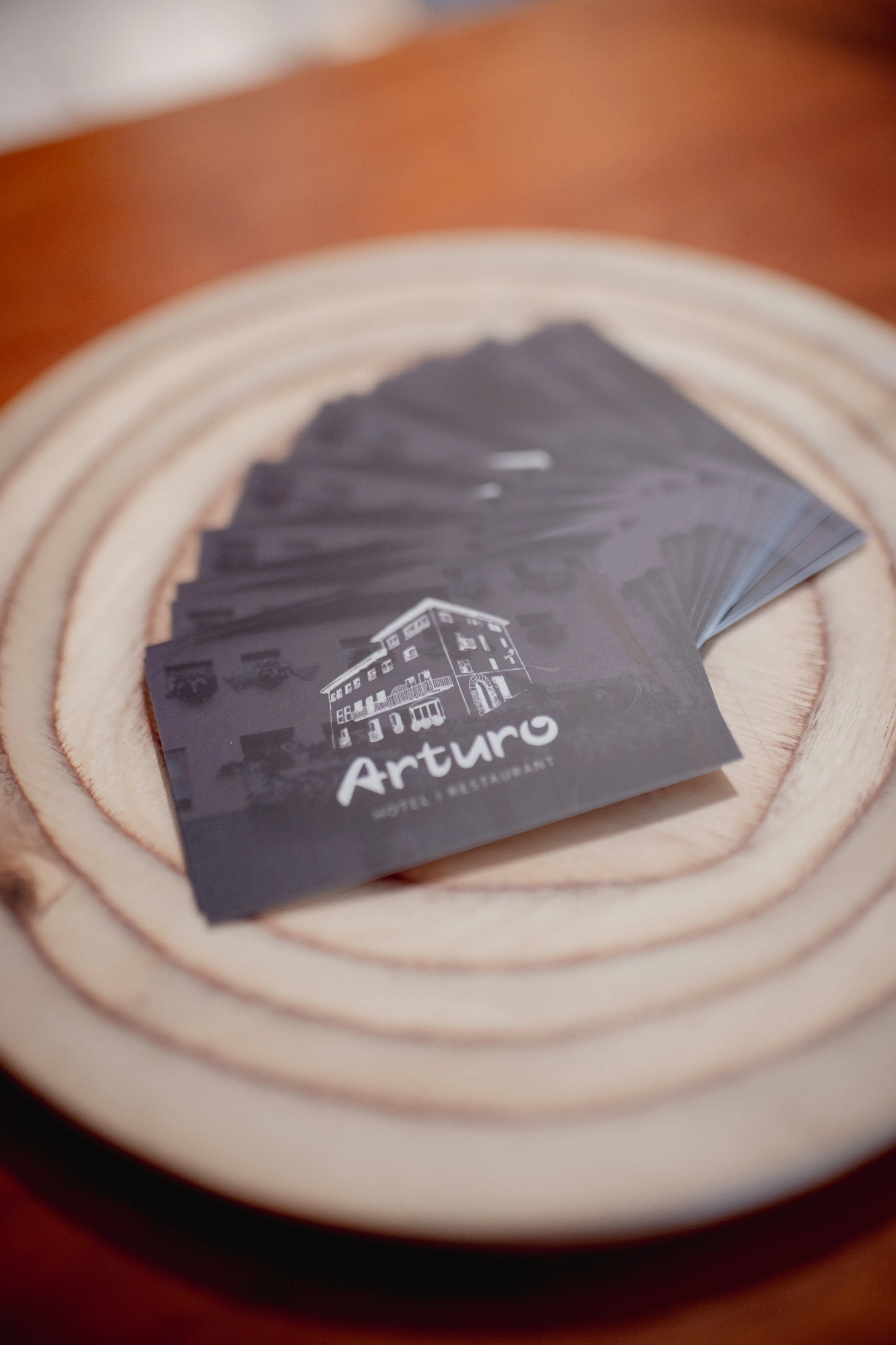 Classic style restaurant interior with paintings on the wall