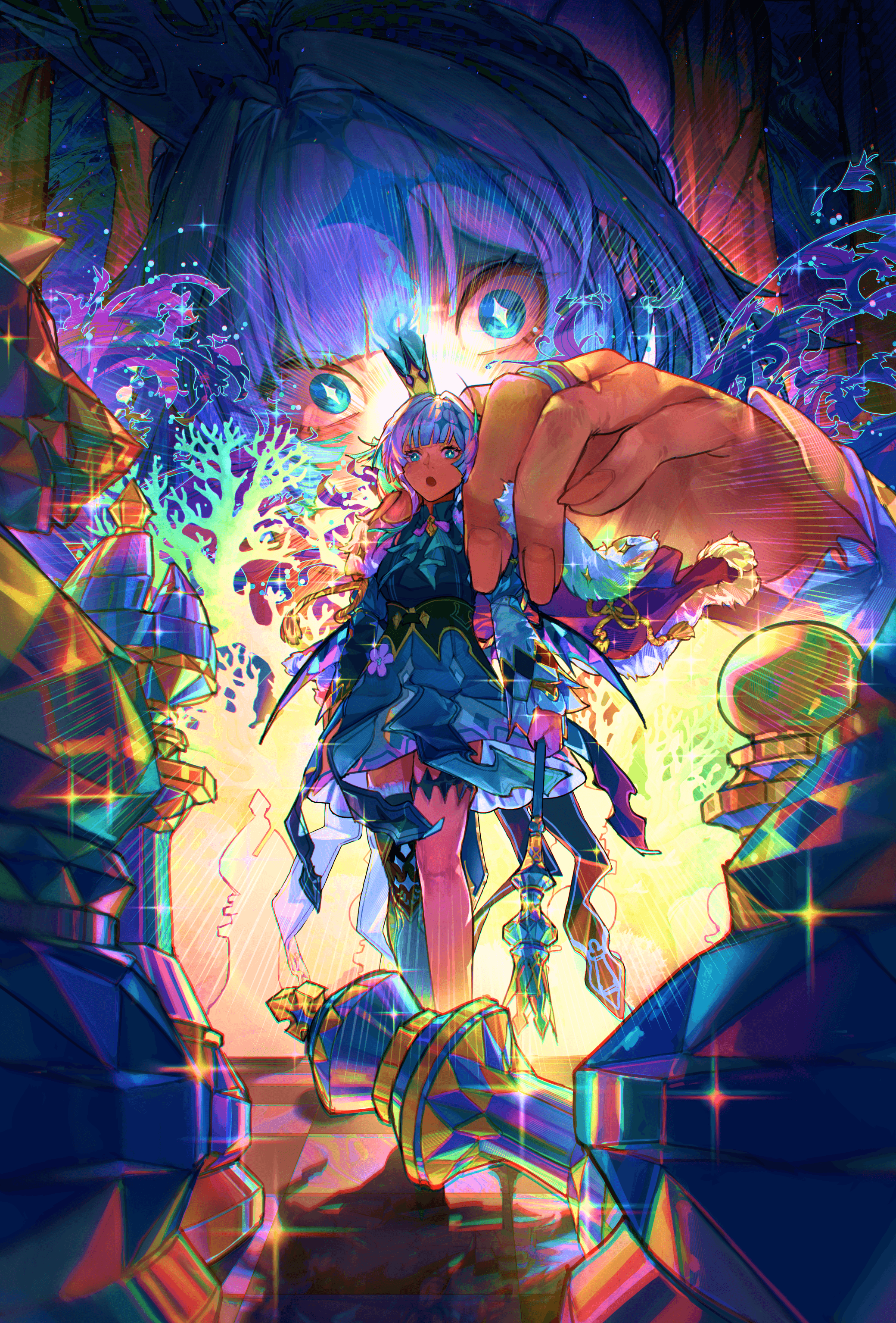 Honkai tarot illustration