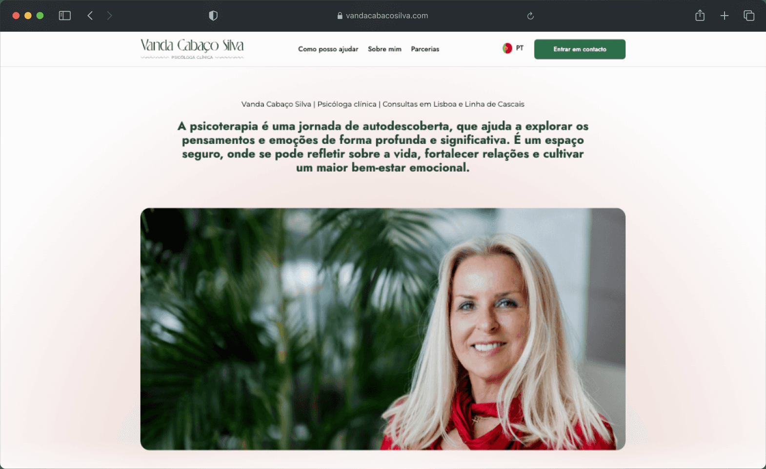 Clinical Psychologist Website Design